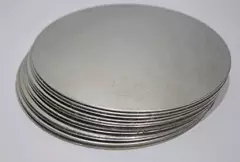 Tin disks for tin lids, plaques, medals or as a coin blank